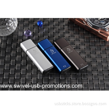 bright colorful square alu usb memory stick